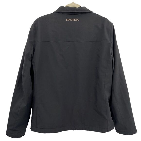 Nautica Black Soft Shell and Fleece Wind and Water Resistant Jacket Size M - Picture 10 of 10